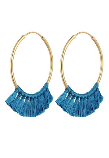 ELLI Orecchini 'Boho'  blu / oro