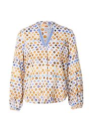 Emily Van Den Bergh Camicia da donna  blu chiaro / marrone / marrone chiaro / bianco