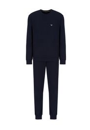 Emporio Armani Pigiama lungo  navy / bianco