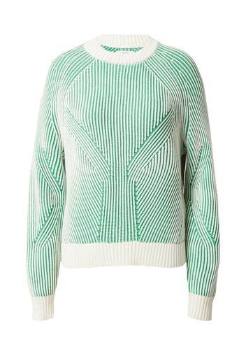 Envii Pullover 'CAROLINE'  verde / offwhite