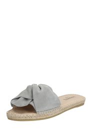 espadrij l´originale Zoccoletto 'Plage Boucle Velour'  beige / grigio