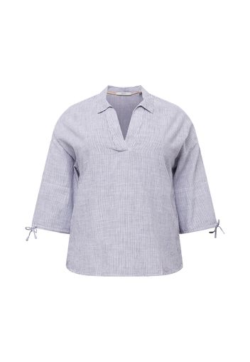 Esprit Curves Camicia da donna  blu fumo / bianco