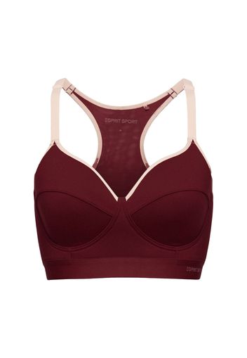 ESPRIT SPORT Reggiseno sportivo  sabbia / borgogna