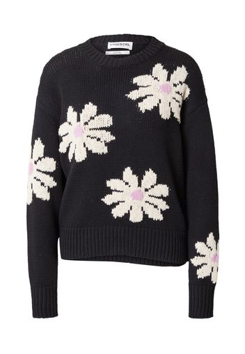 Essentiel Antwerp Pullover 'Dahlias'  rosa / nero / bianco