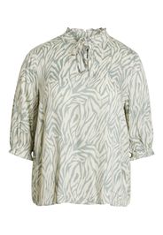 EVOKED Camicia da donna 'Corba'  beige / verde