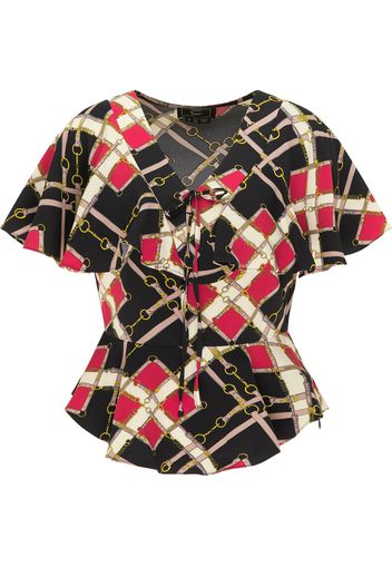 faina Camicia da donna  rosso / nero / bianco