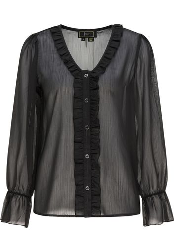 faina Camicia da donna  nero / argento