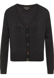 faina Strickjacke  nero / argento