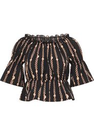 faina Camicia da donna  nero / oro