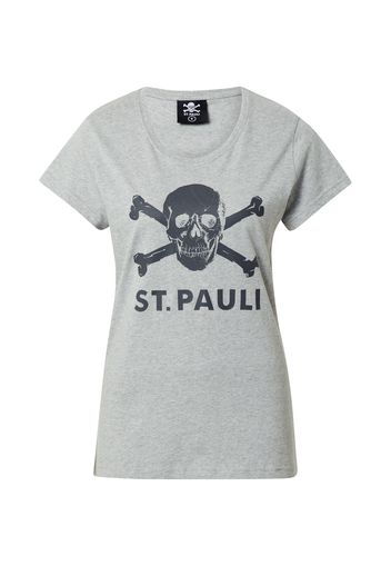 FC St. Pauli Maglietta 'Totenkopf'  antracite / grigio sfumato