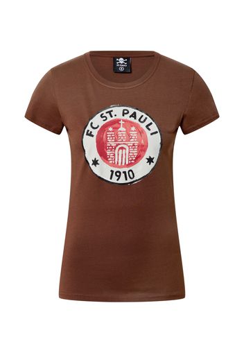 FC St. Pauli Maglietta  rosso / marrone / bianco