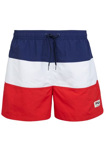 FILA Pantaloncini da bagno 'Stendal'  navy / rosso / bianco