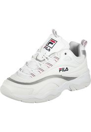FILA Sneaker bassa 'Ray W'  bianco / argento / rosso / blu scuro