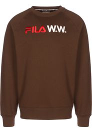 FILA Felpa 'Arthur'  marrone / rosso / bianco