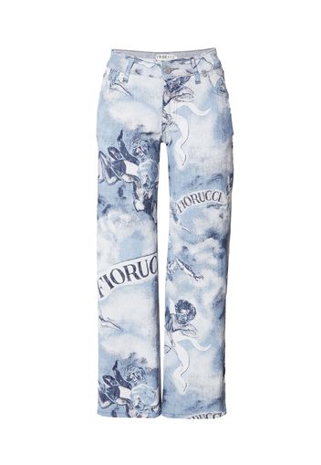 Fiorucci Jeans 'FIORUCCI MILANO'  blu chiaro / blu scuro / bianco