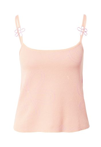 florence by mills exclusive for ABOUT YOU Top in maglia 'Sweet Hibiscus'  albicocca / rosa chiaro