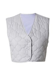 florence by mills exclusive for ABOUT YOU Gilet 'Crisp Air'  grigio / sambuco