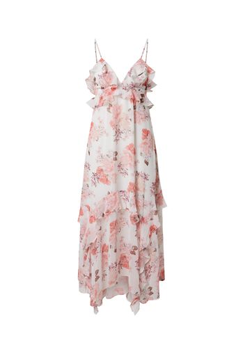 Forever New Abito 'Ruffle Midi'  bianco / rosa