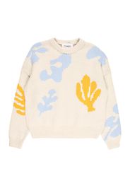 FRAME Pullover  crema / blu chiaro / curry