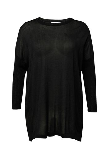 Fransa Curve Pullover  nero / argento