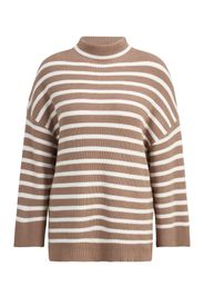 Fransa Pullover 'ALLY'  beige scuro / bianco