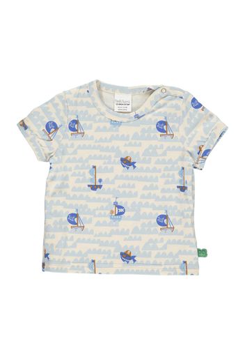 Fred's World by GREEN COTTON Maglietta  beige chiaro / navy / blu chiaro / marrone