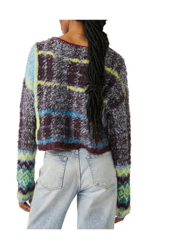 Free People Pullover 'Emerson'  blu chiaro / giallo / bordeaux