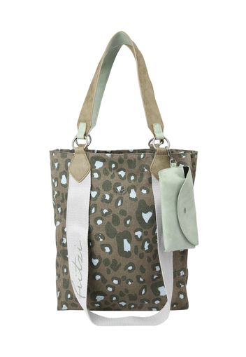 Fritzi aus Preußen Shopper 'Izzy'  blu chiaro / oliva / verde scuro