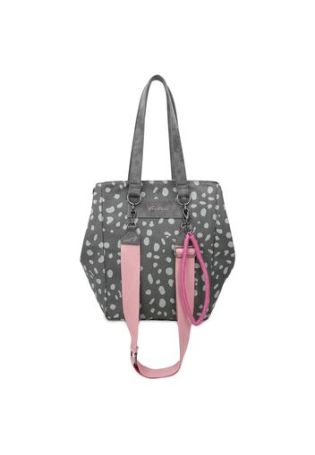 Fritzi aus Preußen Shopper  grigio scuro / verde pastello / rosa chiaro