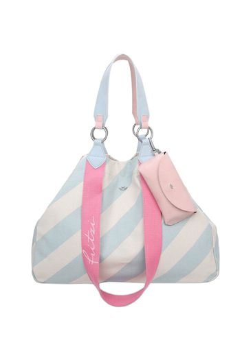 Fritzi aus Preußen Shopper 'Izzy Ice'  blu chiaro / rosa chiaro / bianco naturale