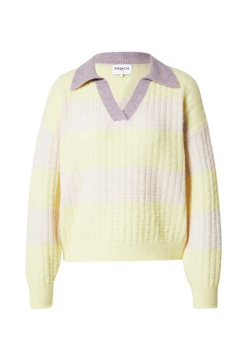 FRNCH PARIS Pullover 'DALLA'  giallo pastello / rosa pastello / sambuco