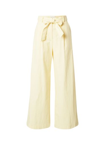 FRNCH PARIS Pantaloni con pieghe 'PARVEDY'  giallo pastello