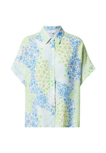 FRNCH PARIS Camicia da donna 'Gianni'  verde chiaro / blu chiaro / arancione chiaro