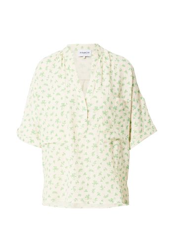 FRNCH PARIS Camicia da donna 'June'  crema / verde chiaro