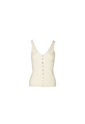 FRNCH PARIS Top 'Grace'  crema / bianco / giallo