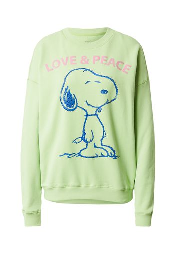 Frogbox Felpa 'Snoopy Love & Peace'  blu / verde chiaro / rosa