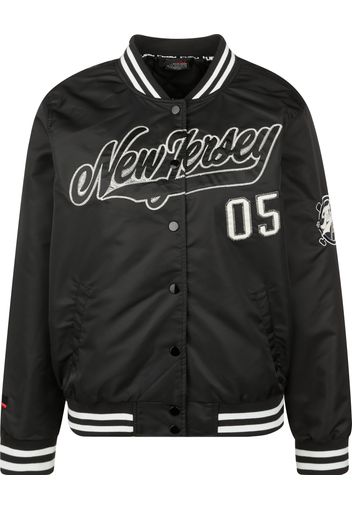 FUBU Giacca di mezza stagione 'New Jersey'  nero / bianco