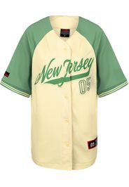 FUBU Maglia trikot 'New Jersey Baseball'  giallo pastello / verde