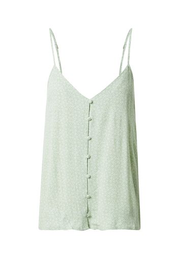 Funky Buddha Camicia da donna 'Shell'  verde chiaro / bianco