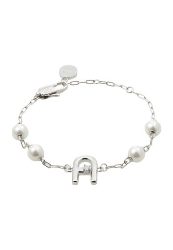 FURLA Braccialetto 'Silver Tone Bracelet w/Imitation Pearls'  argento