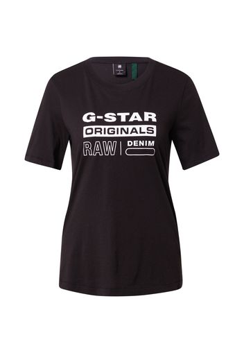 G-Star RAW Maglietta  nero / bianco
