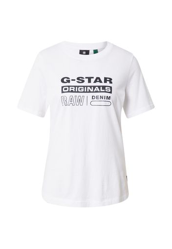 G-Star RAW Maglietta  bianco / nero