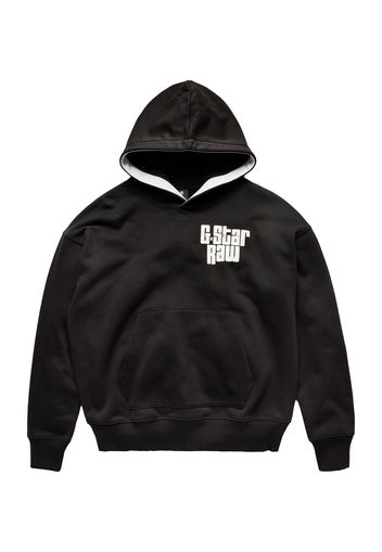 G-Star RAW Sweatshirt  nero / bianco