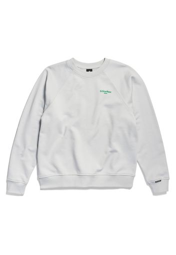 G-Star RAW Felpa  grigio chiaro / verde