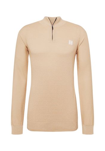 Gabbiano Pullover 'Tricot'  beige chiaro / bianco