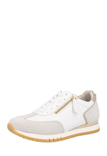 GABOR Sneaker bassa 'Las Vegas'  bianco / grigio chiaro / oro rosé