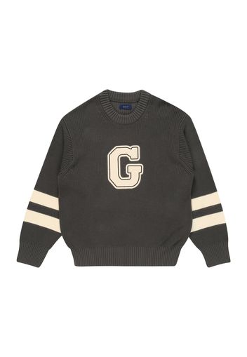 GANT Pullover 'COLLEGIATE'  grafite / crema