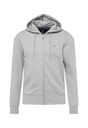 GANT Giacca di felpa  grigio sfumato / navy / rosso