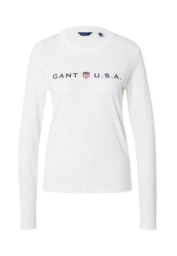 GANT Maglietta  blu scuro / bianco