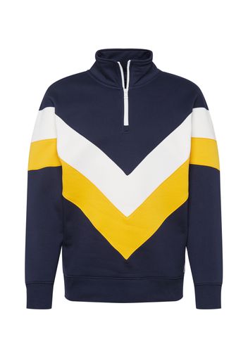 GANT Felpa  blu scuro / giallo / bianco